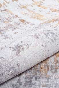 Modern Art Dokuma Taban Dekoratif Gri Halı HS 233 (6)