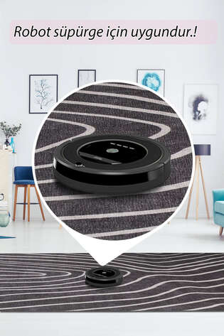 Modern Art Şönil Dokuma Pamuk Polyester  Halı HS 421 - 6