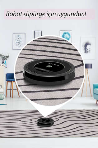 Modern Art Şönil Dokuma Pamuk Polyester Halı HS 424 - 5