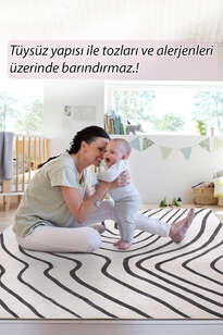 Modern Art Şönil Dokuma Pamuk Polyester  Halı HS 424 (7)
