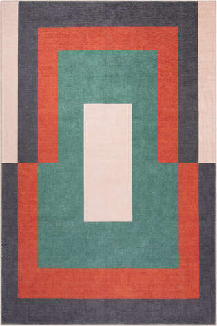 Modern Art Şönil Dokuma Pamuk Polyester Renkli Halı HS 400 - 2