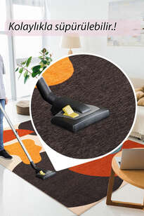 Modern Art Şönil Dokuma Pamuk Polyester Renkli Halı HS 402 (7)