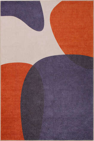 Modern Art Şönil Dokuma Pamuk Polyester Renkli Halı HS 403 - 2