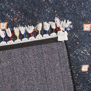 Modern Desenli Antrasit Kilim Halı Milas 5052 (6)