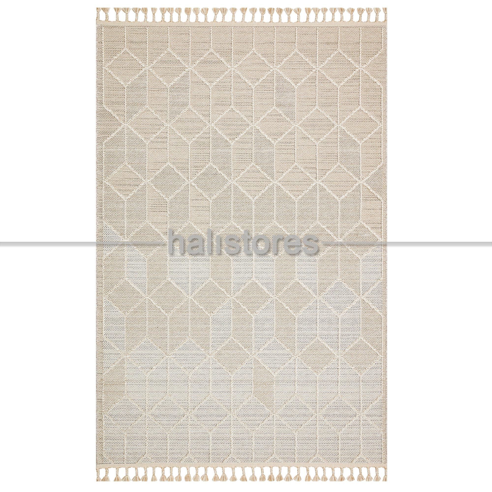 Modern Desenli Bej Halı Soho SH 03