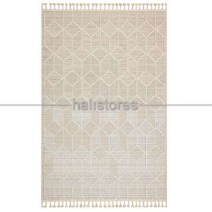 Modern Desenli Bej Halı Soho SH 03