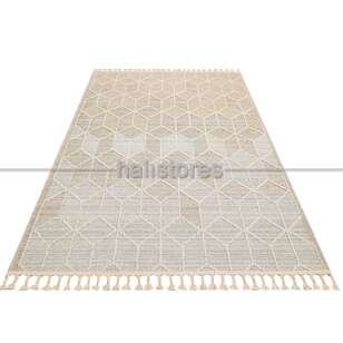 Modern Desenli Bej Halı Soho SH 03 (1)