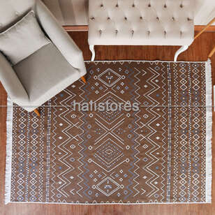 Modern Desenli Kilim Halı Arya Ar 05 Bej (4)