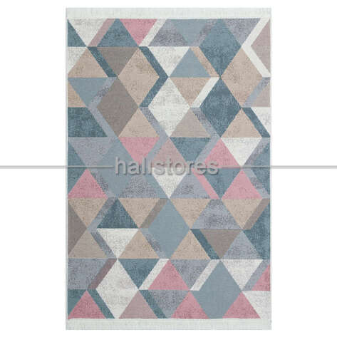 Modern Desenli Kilim Halı Arya Ar 10 Mavi - 3