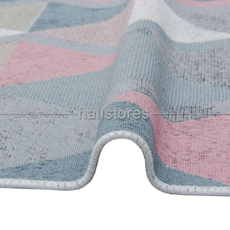 Modern Desenli Kilim Halı Arya Ar 10 Mavi - 5