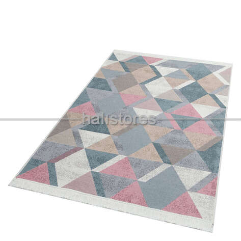 Modern Desenli Kilim Halı Arya Ar 10 Mavi - 4