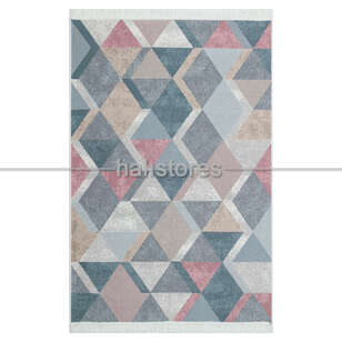 Modern Desenli Kilim Halı Arya Ar 10 Mavi (2)