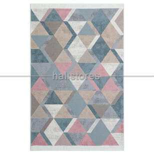 Modern Desenli Kilim Halı Arya Ar 10 Mavi (3)