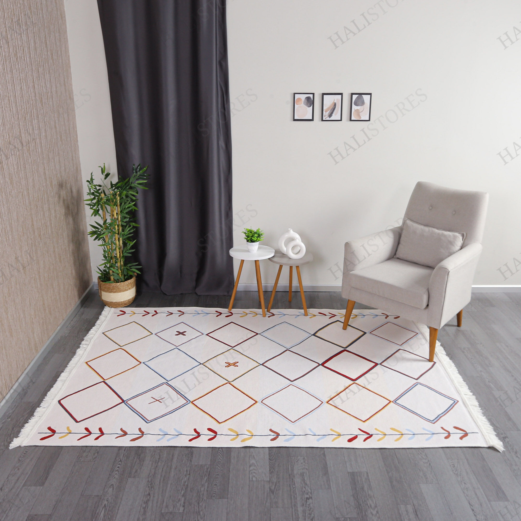 Modern Desenli Kilim Halı Arya Ar 21 Multy