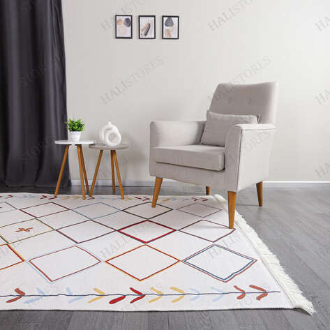 Modern Desenli Kilim Halı Arya Ar 21 Multy - 4