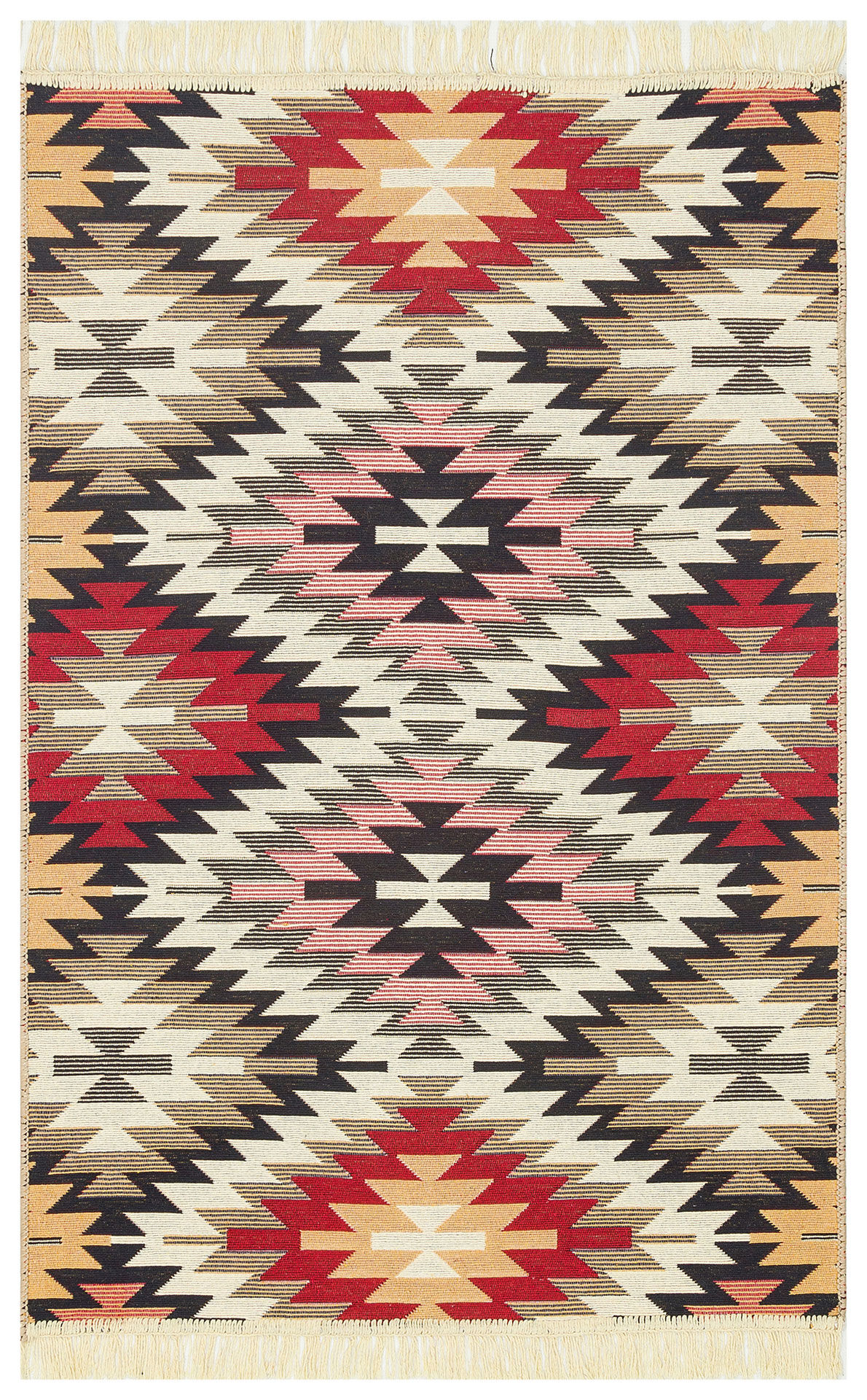 Etnik Desenli Kilim Halı Arya Ar 33 Kırmızı