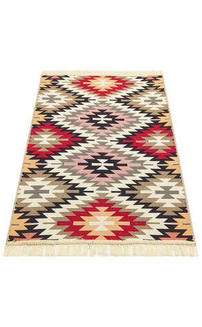 Etnik Desenli Kilim Halı Arya Ar 33 Kırmızı - 3