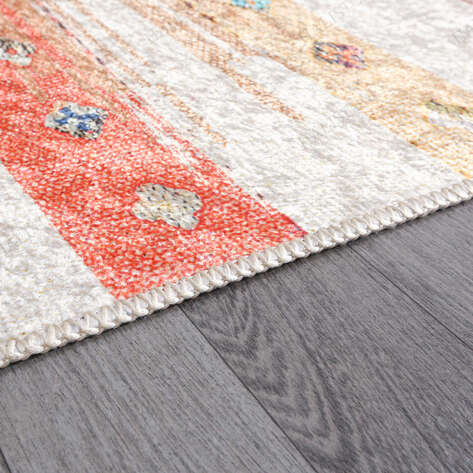 Modern Desenli Krem Kilim Halı Milas 5047 - 5