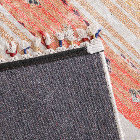Modern Desenli Krem Kilim Halı Milas 5047 - 6