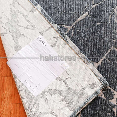 Modern Desenli Renkli Baskılı Halı SM 21 Mavi - 6