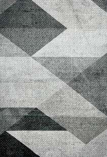 Modern Geometrik Desenli Gri Yumuşak Dokulu Yıkanabilir Halı (2)