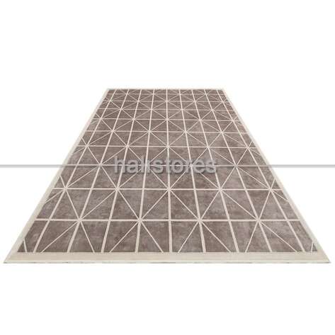 Modern Salon Halısı Lugano 05 Gri Krem - 3