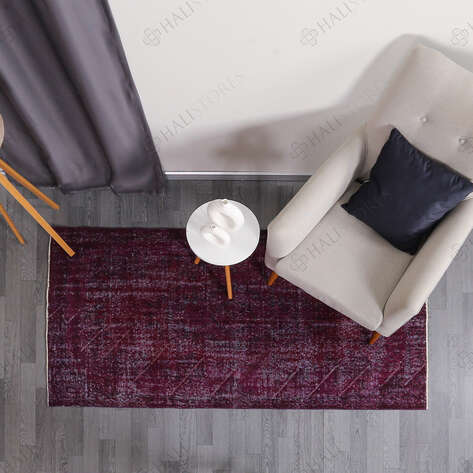 Mor Vintage Halı 108 x 208 cm - 2