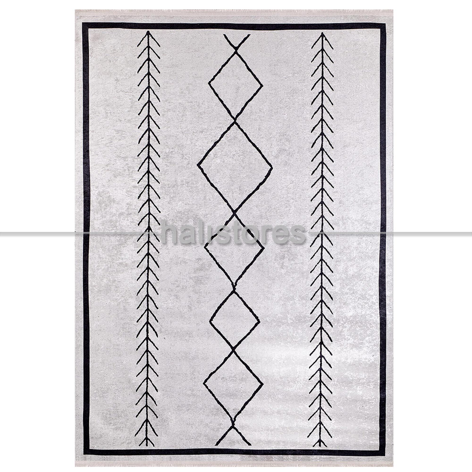 Motif Desenli Baskılı Yolluk Halı Zen