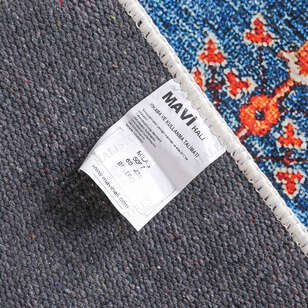 Motif Desenli Mavi Kilim Halı Milas 5087 (7)