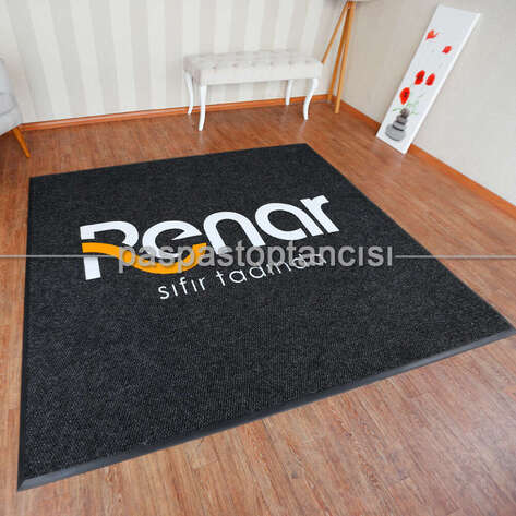 Otomotiv Firmaları için Logolu Siyah Paspas - 1