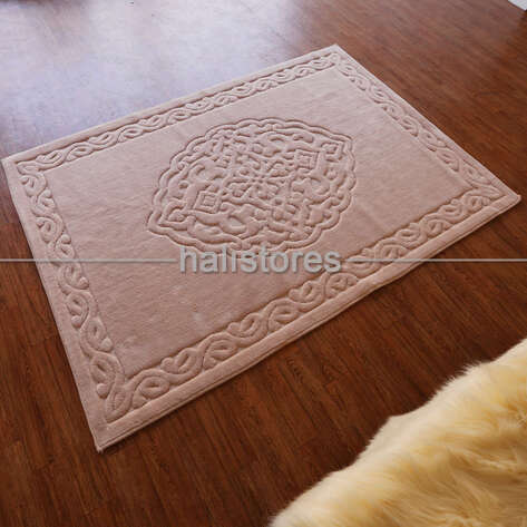 Ottoman %100 Pamuk Yıkanabilir Pudra Halı - 3