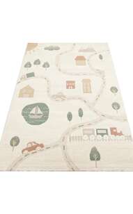 Pastel Renkli Hav ve Toz Vermeyen Çocuk Ve Bebek Halısı Piccolo PCL 07 (1)