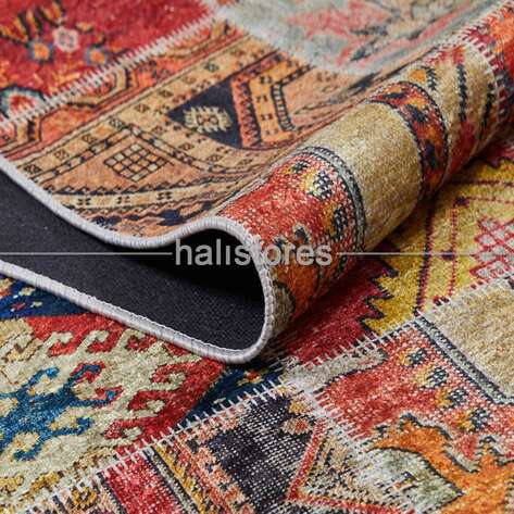Patchwork Desenli Baskılı Halı Zen - 3