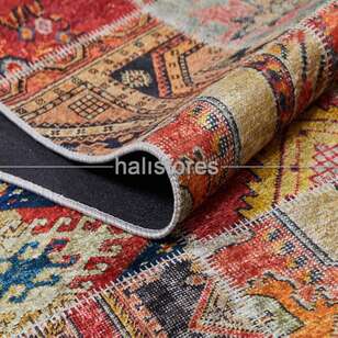 Patchwork Desenli Baskılı Halı Zen (3)