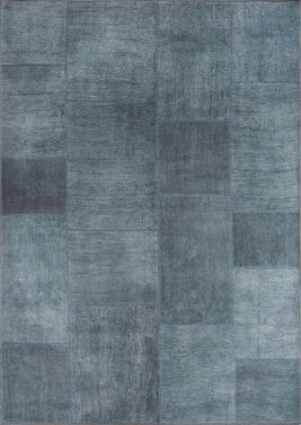 Patchwork Desenli Dokuma Taban Dekoratif Yeşil Halı HS 102 - 1