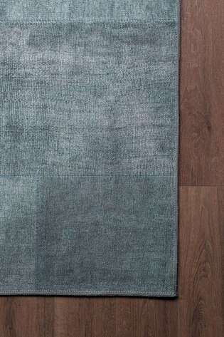 Patchwork Desenli Dokuma Taban Dekoratif Yeşil Halı HS 102 - 3
