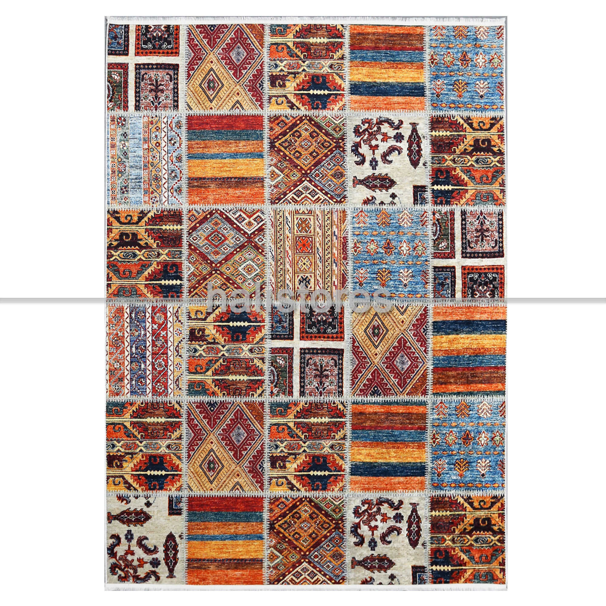 Patchwork Desenli Renkli Yolluk Halı Zen