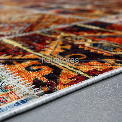 Patchwork Desenli Renkli Yolluk Halı Zen - 4