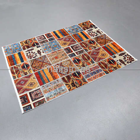 Patchwork Desenli Renkli Yolluk Halı Zen - 2