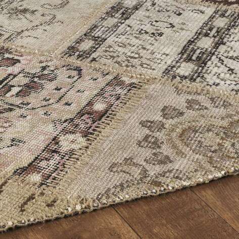 Patchwork El Halısı Cross Bej - 4