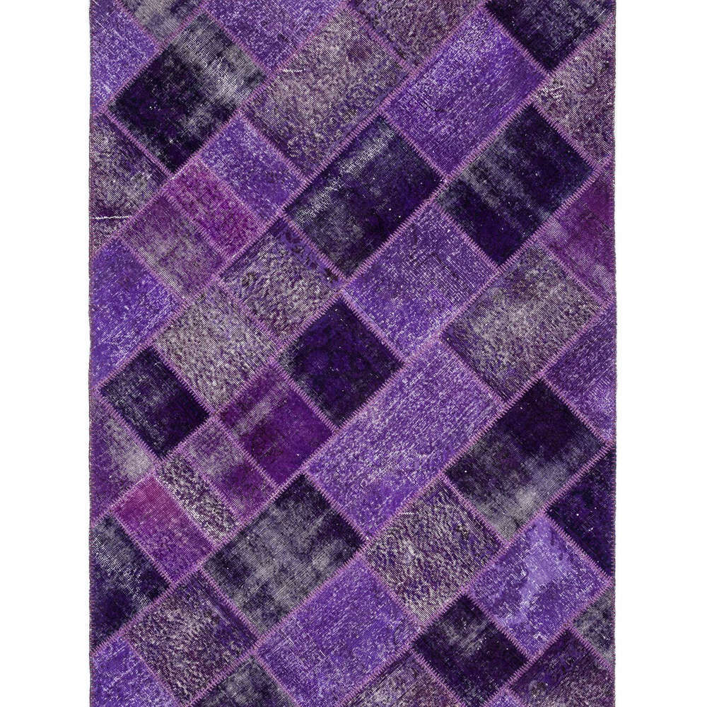 Patchwork El Halısı Cross Mor