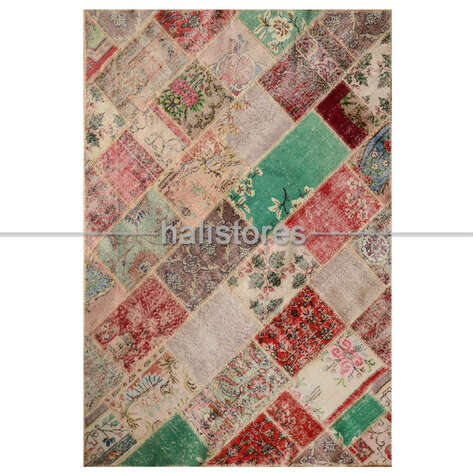 Patchwork El Halısı Cross Multi Naturel - 3