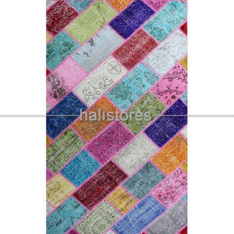 Patchwork El Halısı Cross Multi - 1