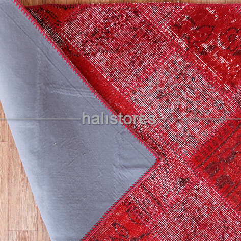 Patchwork Halı Cross Kırmızı - 5