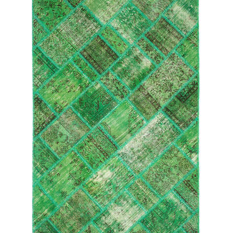 Patchwork Halı Cross Yeşil - 1