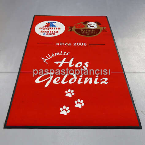 Pet Shop Firmaları İçin Logolu Koko Paspas - 1