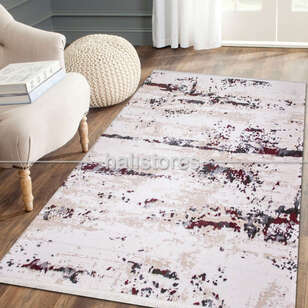 Halıstores - Renkli Pamuklu Kaymaz Halı Lilya 2906 (1)