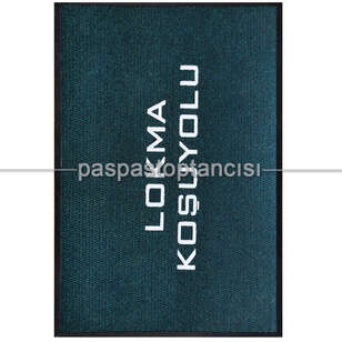 Restaurant için Özel Logolu Yeşil Paspas (1)