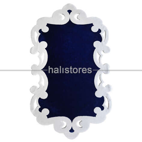 Royal Özel Tasarım Lacivert Halı - 3