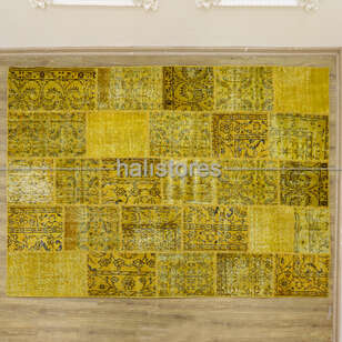 Sarı Patchwork El Halısı (2)